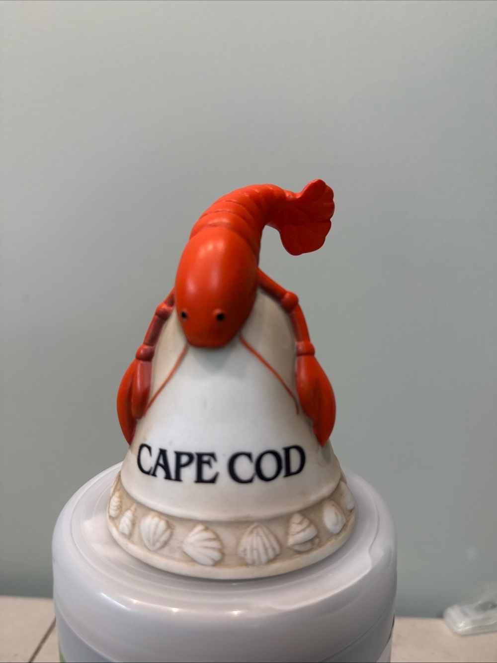 VTG 1987 Nanco Lobster Bell Cape Cod Massachusetts Souvenir Nautical Kitsch